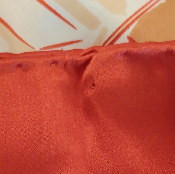 2008 100% Silk Lotty B. Mustique Orange, White and Cream Scarf - Picture 4 of 12